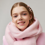 Velvet Mini Ribbon Hairband _ Pink