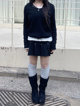 ルーズレイヤードニーソックス / Loose Layered Knee Socks