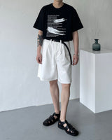 SI ホワイトツータックショーツ / SI White Two Tuck Shorts (S–L)