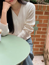 Every V-neck Knit Cardigan (10color)