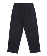 テーパードフィットワークパンツ / TAPERED FIT WORK PANTS - BLACK