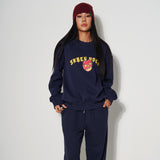 SKULL CHERRY SWEAT SHIRT NAVY (6614589374582)