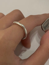 (silver925）ラフオープンリング