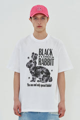 BLACK RABBIT T SHIRT