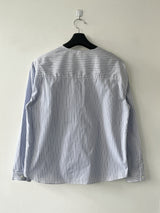 Soft henley neck striped shirt 