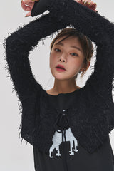 ディアアイレットTシャツ/Dear eyelet t (2 colors)