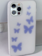 ブラーブルーバタフライフォーンケース / Blur blue Butterfly Phone Case