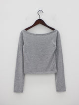 ヒーラインUネックTシャツ / Healline U Neck T-shirt (4color)