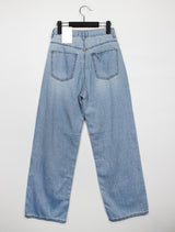 リネンワイドデニムパンツ / no.5166 Linen Wide Denim Pants