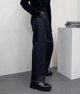 ピュアアンダイ2タックワイドパンツ / LN Pure undyed two-tuck wide pants