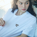 Heart Croped Top / Black