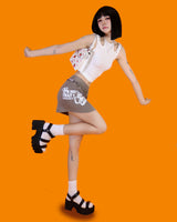 ベルトポイントスリーブレストップ / belt point sleeveless (2 color)