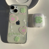 Clover - Heart Clover AirPods Case_matt