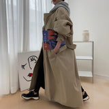 2color UNISEX オーバーサイズマキシトレンチコート / UNISEX Oversized maxi trench coat