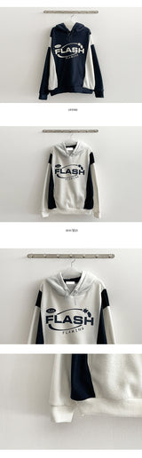 Rash fleece color string hood