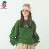 CURLY LETTERING SWEATSHIRT (3COLOR) (6609511415926)
