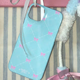vintage ribbon case (blue)