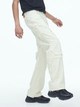 コンマデニムパンツ/Comma Denim Pants Cream
