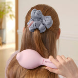 CUSHIONY RIBBON HAIR SCRUNCHY (SKY)