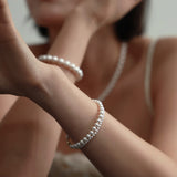 5mm パールブレスレット / 5mm pearl bracelet (S size)