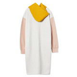 HOODIE LONG JERSEY DRESS_LIGHT GRAY (6609955127414)