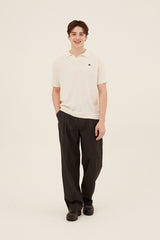 スモールチェリーポロニット／MAN SMALL CHERRY POLO KNIT [WHITE]