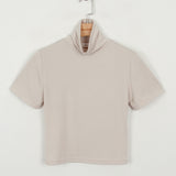 Chewy Crop Mock Tee - t