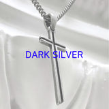 クラシック チェーン クロス ネックレス / [BLESSEDBULLET]classic chain cross necklace_vintage silver