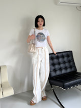 オーバーロックダートパンツ/overlock dart pants