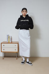 バブルロゴクロップフーディー/Burble Logo Crop Hoodie (Black)