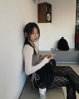 Lace skirt pants