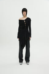 SLIT LAYERED DRESS (6688671989878)