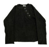 Diagonal Button Loose Fit Bookle Knitwear