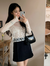 MY クリームスリムフィットベーシックTシャツ