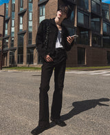 サークルブーツカットズボン/Circle bootcut trousers