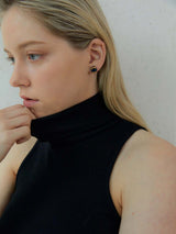 Holiday daily rhombus ceramic earring(CB) (6642399477878)