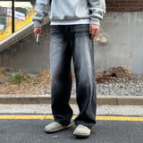 NT BLACK WIDE DENIM PANT'S