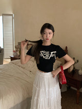 リボンレタリングTシャツ