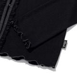 チェリーポップルクロップカーディガン / CHERRY POPPLE CROP CARDIGAN [BLACK]