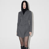 Taylor Mini Jacket Dress [GREY] (6618901184630)
