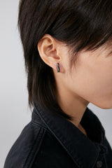 SWERVING earrings(BLACK) (4630621225078)