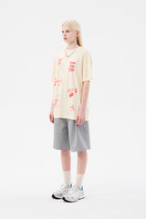 ドゥードゥルチェリートムボーイグラフィックTシャツ / DOODLE CHERRY TOMBOY GRAPHIC T-SHIRT [IVORY]