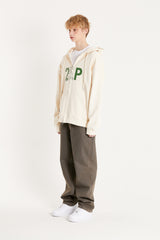 センスロゴフードジップアップ/25P SENSE LOGO HOOD ZIP UP_CREAM
