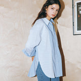 STRIPE OVERSIZE SHIRT_L/BLUE (EEOO1BLR01W) (6541196460150)