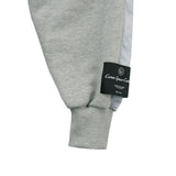 [UNISEX] Fleece-Back Cotton-Jersey and Padded Shell Zip-Up Sweatshirt (Grey) (6656650903670)