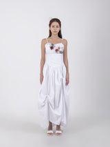 アンバランスシャーリングワンピース / UNBALANCED SHIRRING LONG DRESS