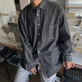 Perfect Box Fit Pocket Denim Shirt (3color)