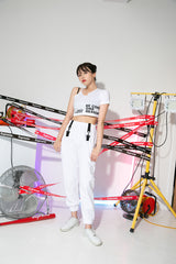 ビーコンアンバランスクロップTシャツ / TOP(8993) Beacon Unbalance Crop Tee