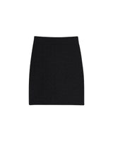 WEAVING PATTERN MINI SKIRT BLACK (6586546159734)