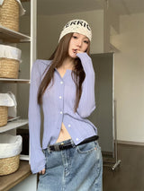 All-round knit cardigan